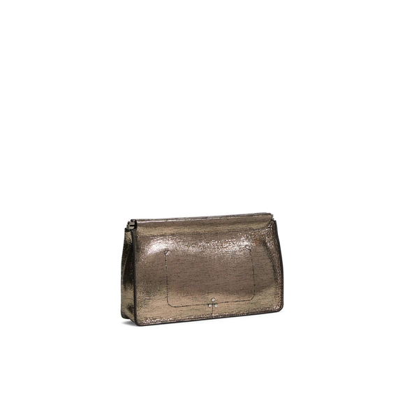 Jerome Dreyfuss Champagne Clic Clac Gold Clutch Women's $270 - Picture 2 of 15
